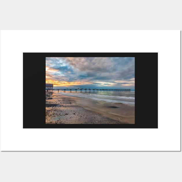 Saltburn Pier Sunset Wall Art by Reg-K-Atkinson